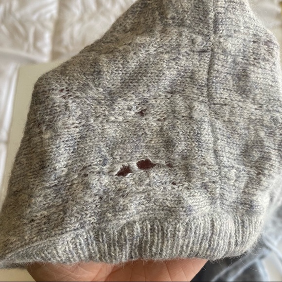 Maurices Fuzzy Knitted Sweater Hooded Pullover - Picture 7 of 10